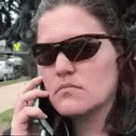 Crazy Karen Calling Police Close Up GIF