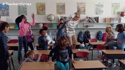 Crazy Kids In Classroom Teachers Series GIF