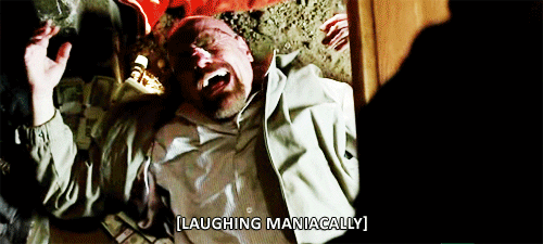 Crazy Laugh Bryan Cranston Breaking Bad GIF