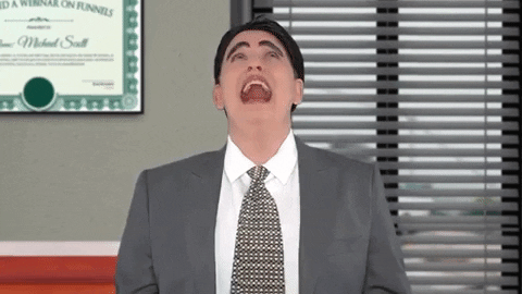 Crazy Laugh The Office Parody GIF
