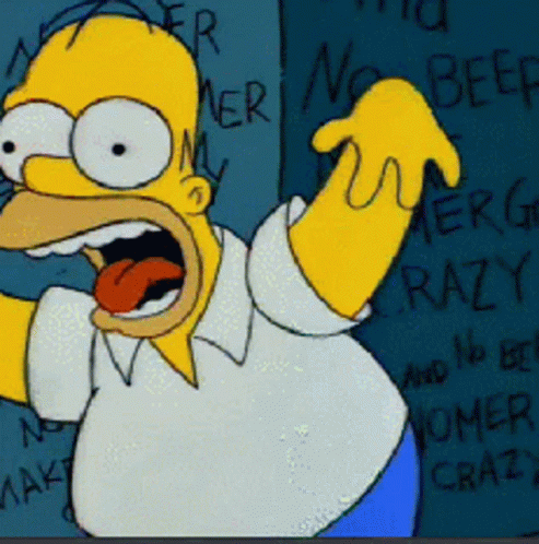 Crazy Loco Homer Simpson GIF