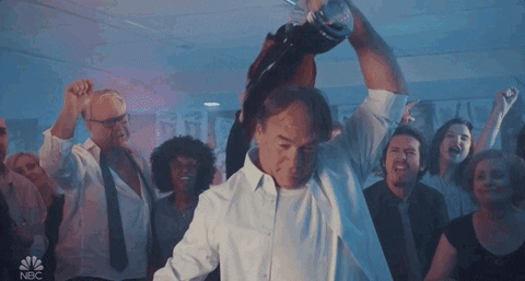 Crazy Man Drench Self With Coffee GIF