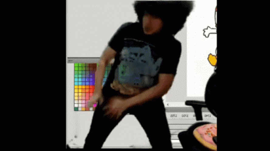 Crazy Man Spooky Month Dance GIF