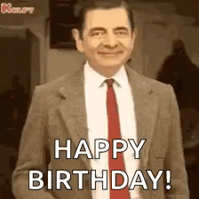 Crazy Mr Bean Thumbs Up Happy Birthday GIF