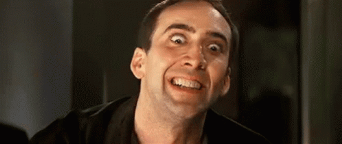 Crazy Nic Cage Looking Insane GIF