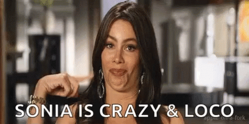 Crazy Person Sofia Vergara GIF