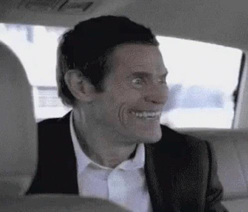 Crazy Person Willem Dafoe GIF