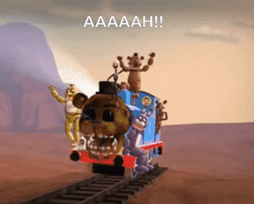 Crazy Train Five Nights At Freddy's GIF