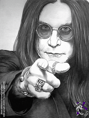 Crazy Train Ozzy Osbourne Points At You GIF
