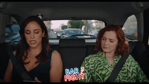 Crazy Uber Driver Bar Fight GIF