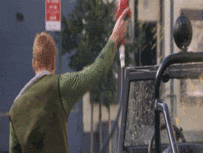 Crazy Young Man Spilling Gas GIF