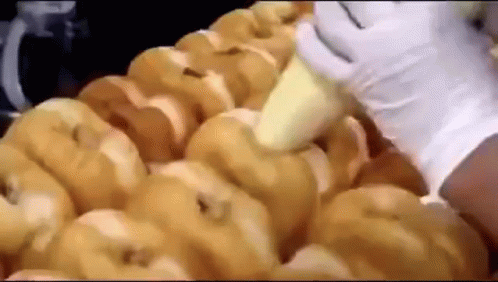 Cream Pastry Doughnuts GIF