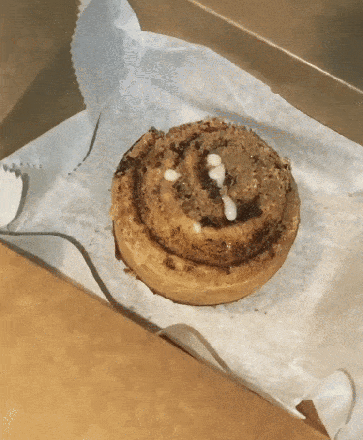 Cream Pour Cinnamon Roll GIF