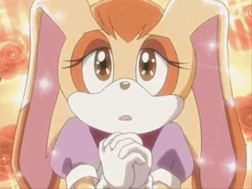 Cream the Rabbit Praying