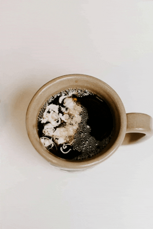 Creamy Black Coffee GIF