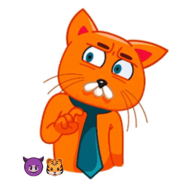 Createdby Anthony Likes2 Perplexed Orange Cat Gif GIF