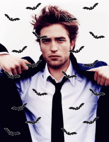 Creative Edward Cullen Bats Edit GIF