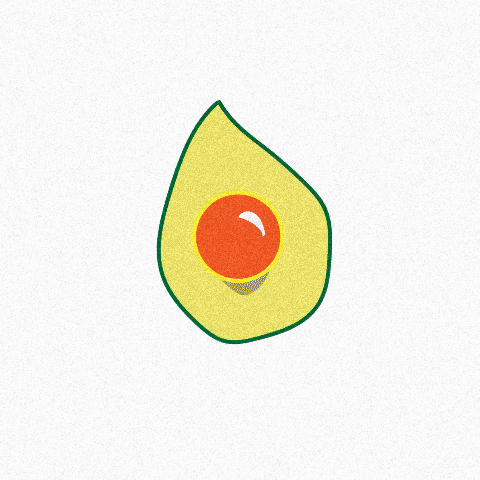 Creative Egg Pull Down Transitions GIF