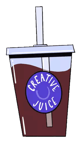 Creative Juice Cup with Straw