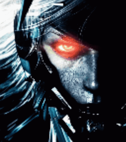 Creative Metal Gear Raiden Fiery Eyes GIF