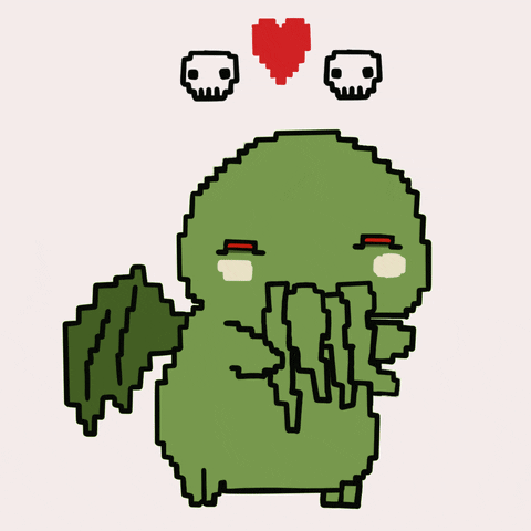 Creature Cthulhu Dancing Pixel Art GIF