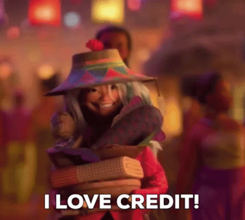 I Love Credit Card Animation GIF