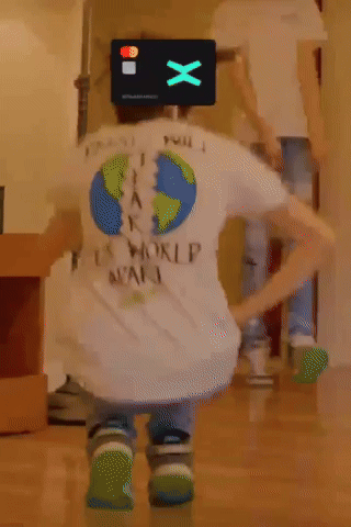 Credit Card Head Man Sturdy Dance GIF