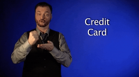 Credit Card Sign Language GIF