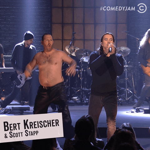 Creed Band Bert Krescher And Scott Stapp GIF