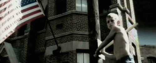 Creed Band Boy Hit Ball With Bat GIF