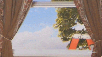 Creeper Excitedly Spying GIF