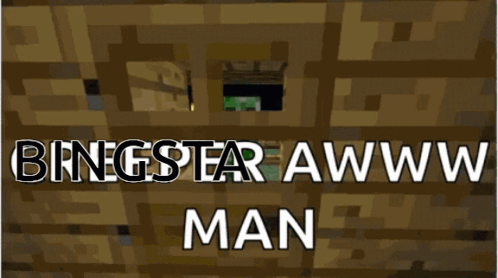 Creeper in Wooden Room Saying Awww Man