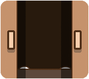 Creepin Animated Bunny With Fangs GIF