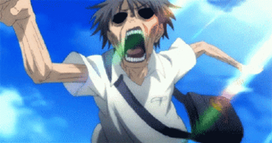 Creepy Anime Running Away Ayumu GIF