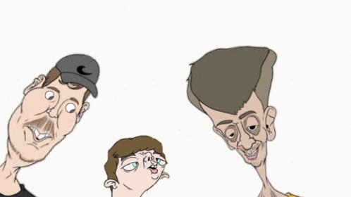 Creepy Caricature Mr Beast Meme GIF