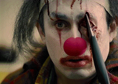 Creepy Clown Birthday Party Surprise GIF