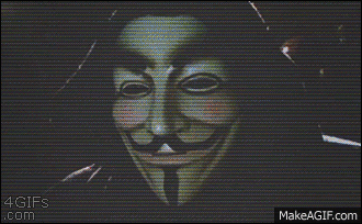 Creepy Funny Anonymous Hacker Mom's Kiss GIF