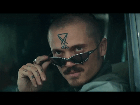 Creepy Guy Winking GIF