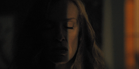 Creepy Lady Stalking In The Dark GIF