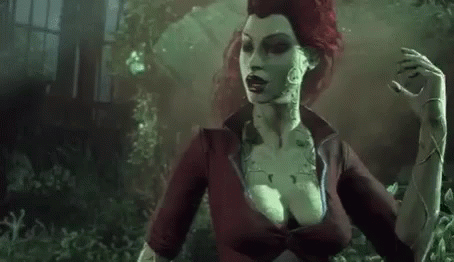 Creepy Poison Ivy Talking GIF