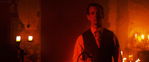 Creepy Red House Dawn GIF