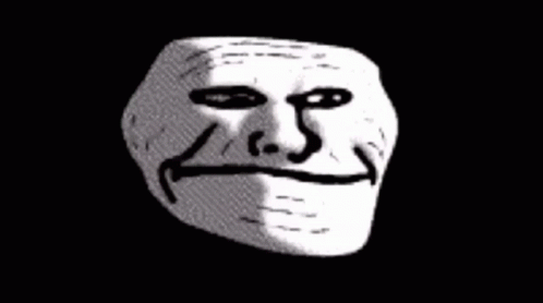 Creepy Smiling Red White Troll Phonk Face GIF