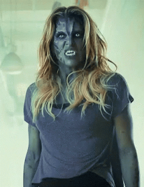Creepy Werewolf Sharp Teeth Growling GIF