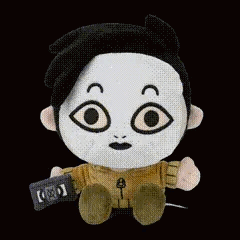 Creepypasta Masky Plush Toy GIF