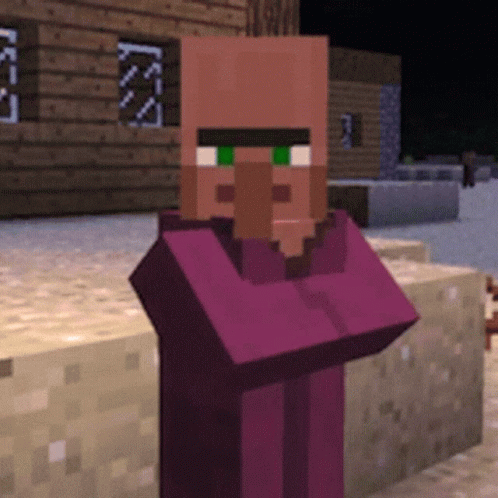 Creepypasta Minecraft Villager GIF