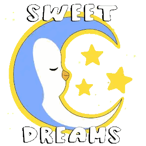 Crescent Moon and Stars Sweet Dreams