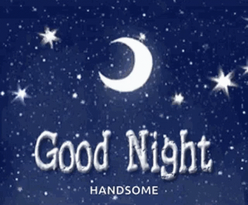 Crescent Moon Good Night GIF
