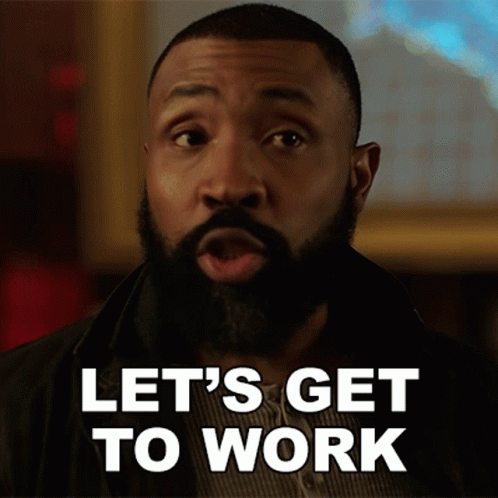 Cress Williams Says Let's Get To Work Monday GIF
