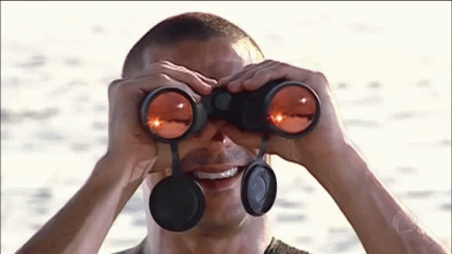 Crew Life At Sea Using Binoculars GIF