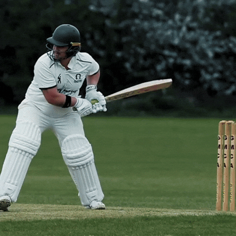 Cricket Player Wearing Helmet and Knight Shirt